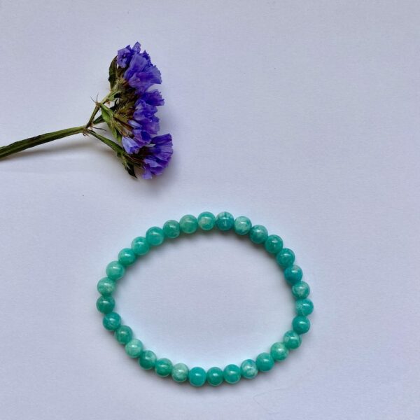 Rose providence bracelet perles amazonite